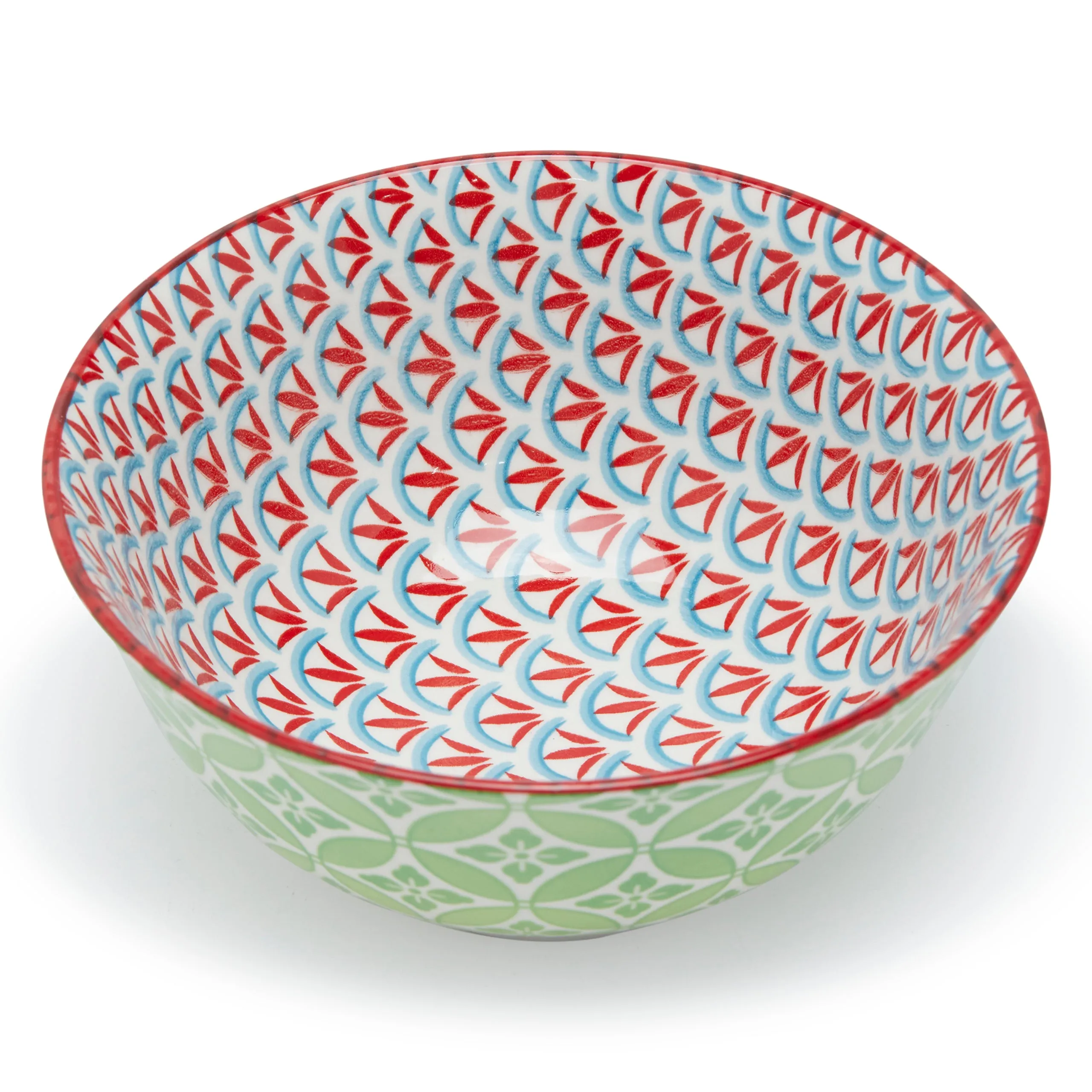 FLORAL MM EMBOSSED TILE CERAMIC BOWL (16×7.5 CM BIG)