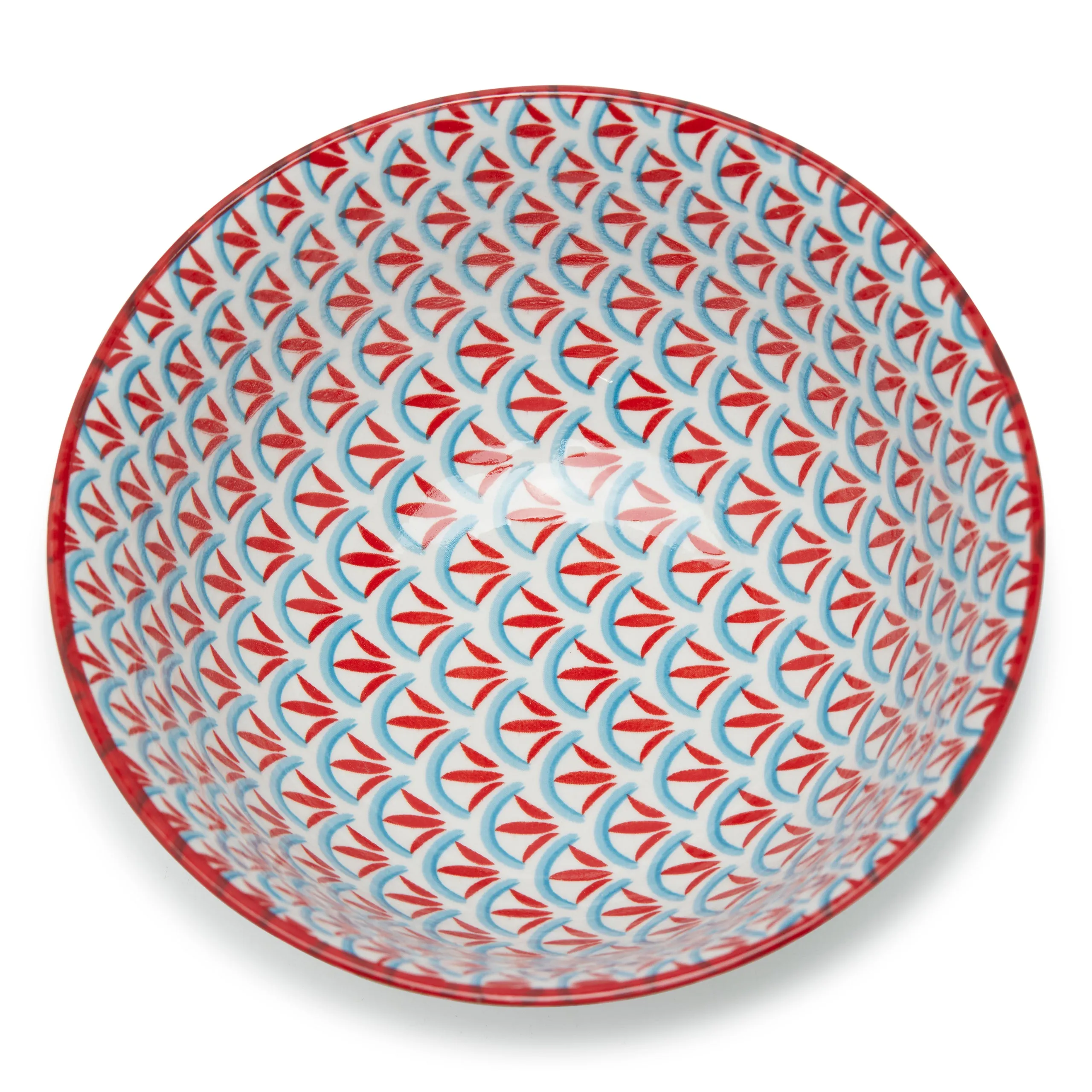 FLORAL MM EMBOSSED TILE CERAMIC BOWL (16×7.5 CM BIG)