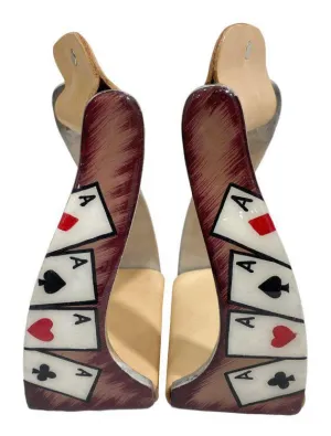 'Four of a Kind' Twisted and Angled Aluminum Stirrups