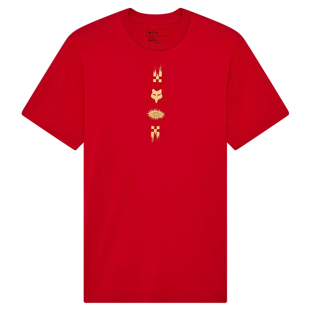 Fox - Checkered Short Sleeve Prem Red Tee