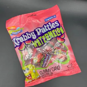 Frankford SpongeBob - Krabby Patties, Watermelon Flavour Gummy Candy, 72g (USA)