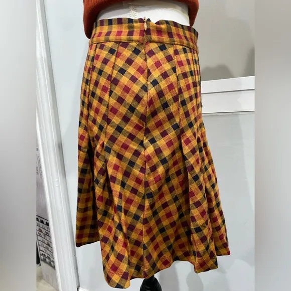 Free people High Waisted Pleated Skirt size 6