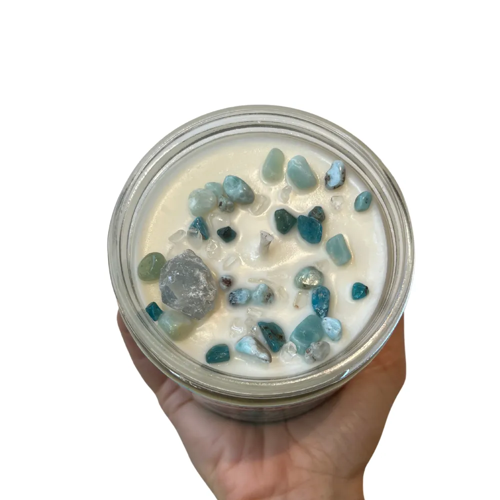 Freedom Rocks Crystal Adorned 14 Ounce Scented Soy Candle