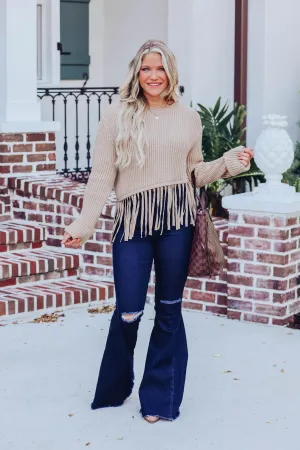 Freemont Fringe Asymmetrical Sweater