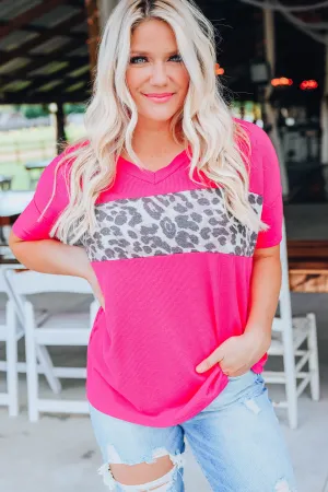 Fun Fuchsia Cheetah Top