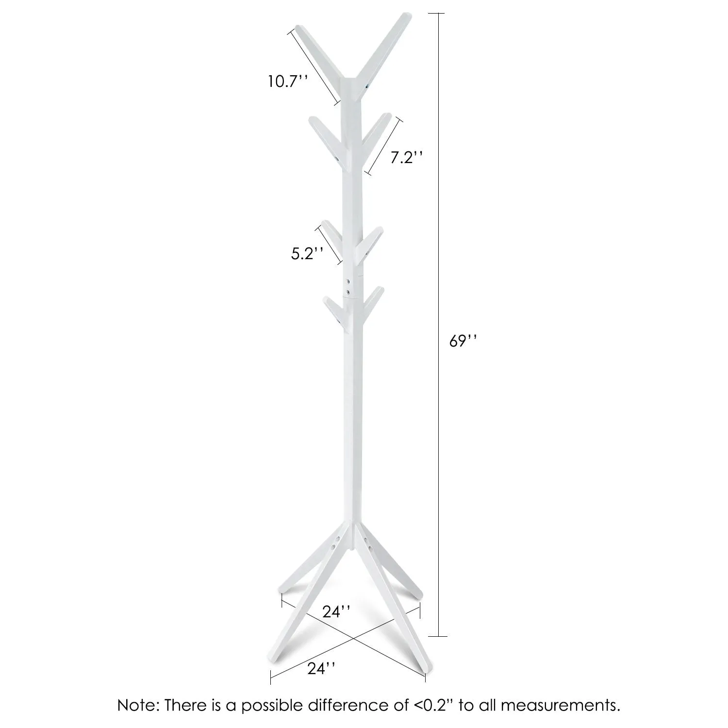 Furinno Hat and Coat Rack Stand FNAK-11122