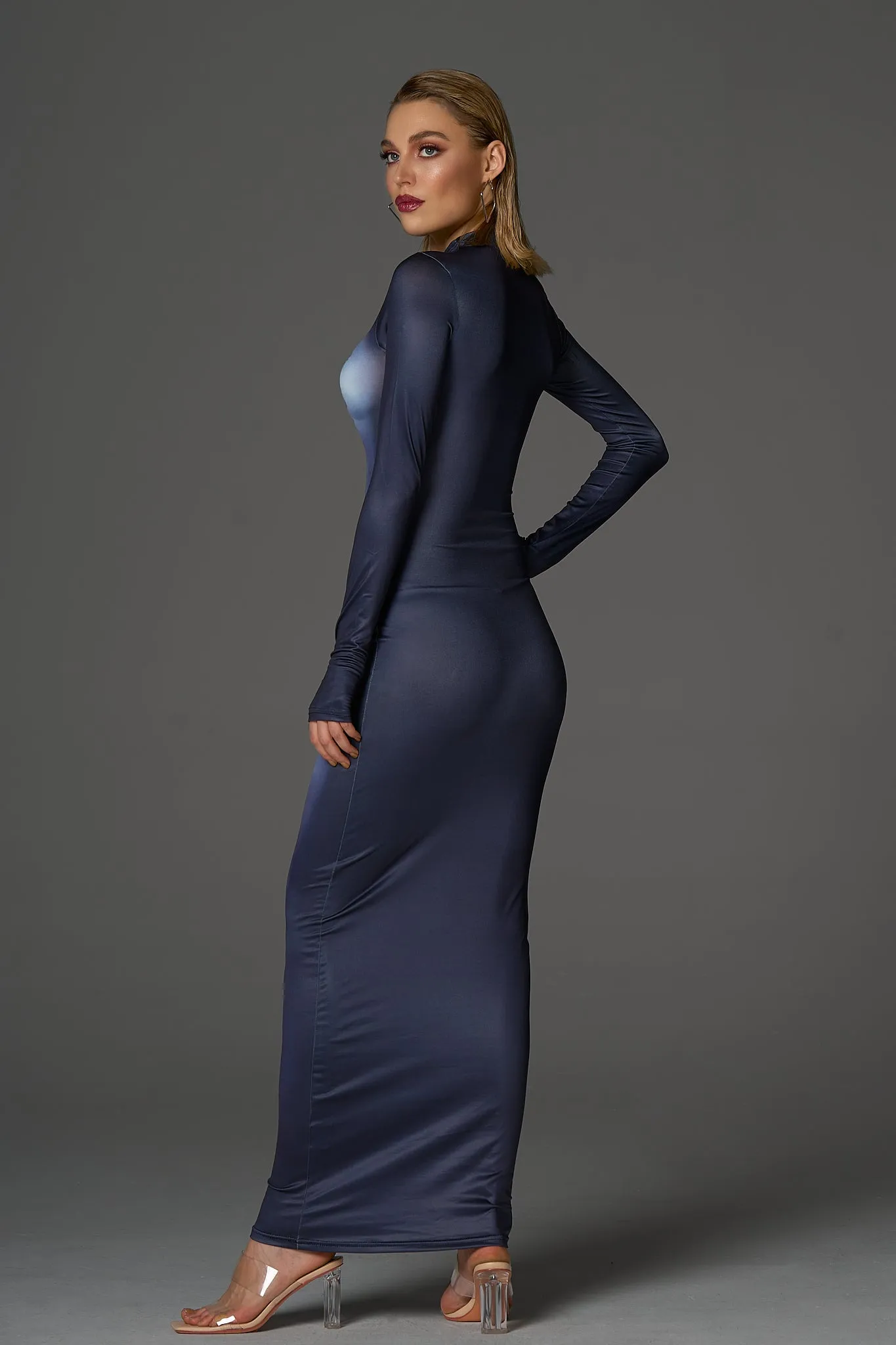 Gabrielle Slinky Holiday Maxi Dress