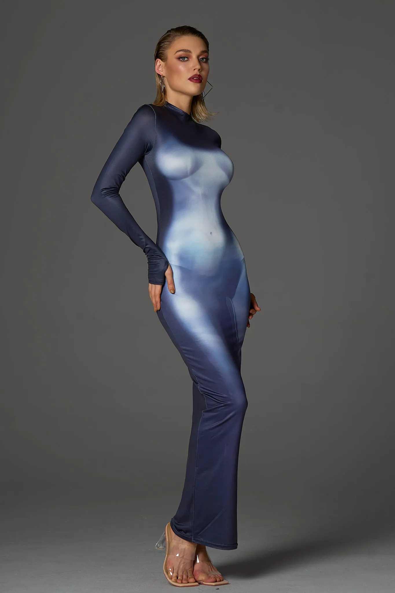 Gabrielle Slinky Holiday Maxi Dress