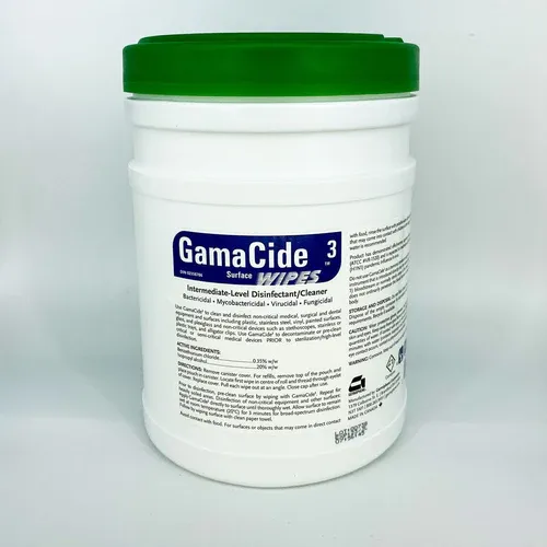 Gamacide3: Surface Disinfectant Wipes: Surfaces, Instruments & Equipment