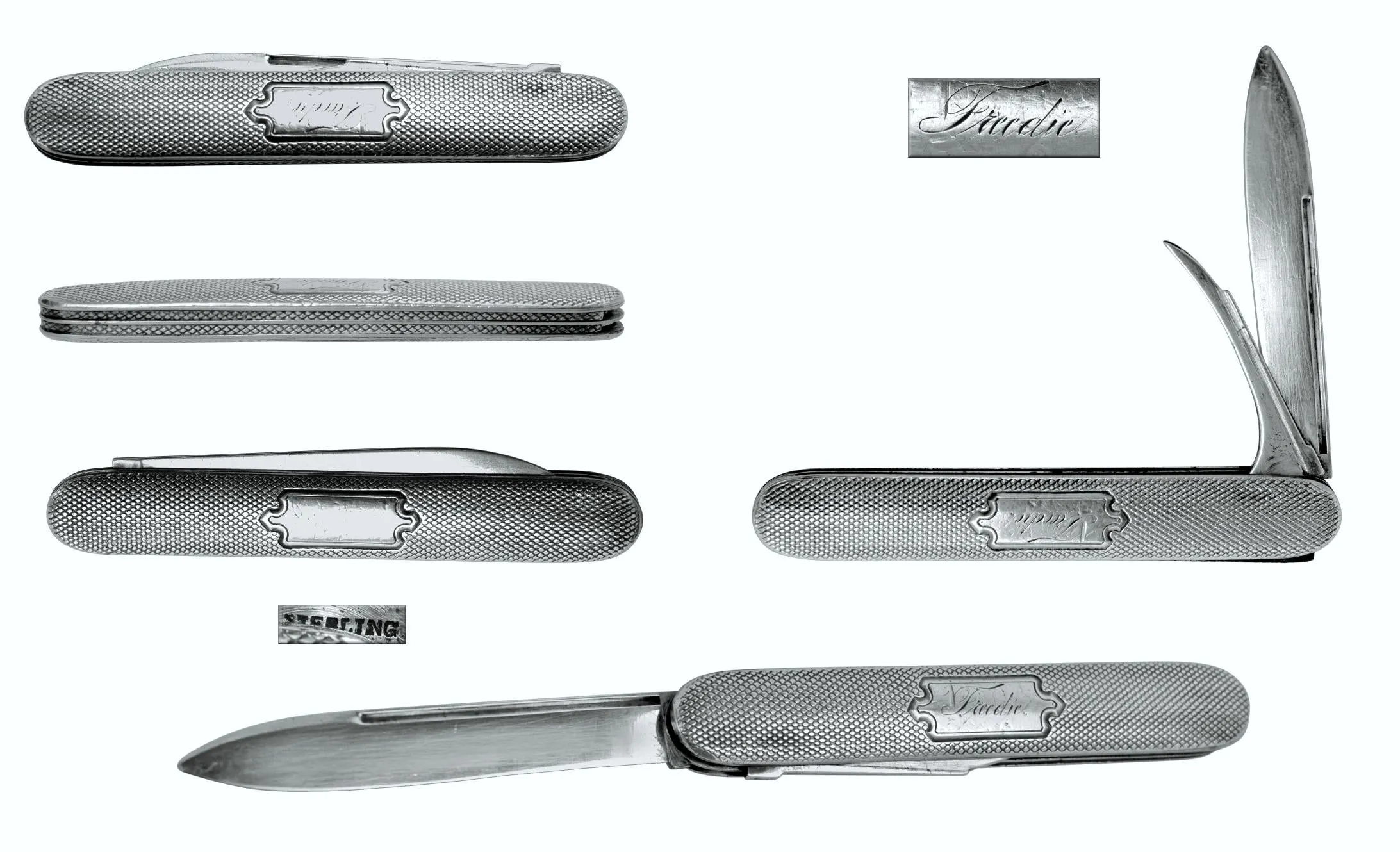 Gent's silver fruit knife