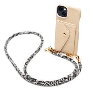 Genuine Leather iPhone Case - Stone - Inca Lanyard