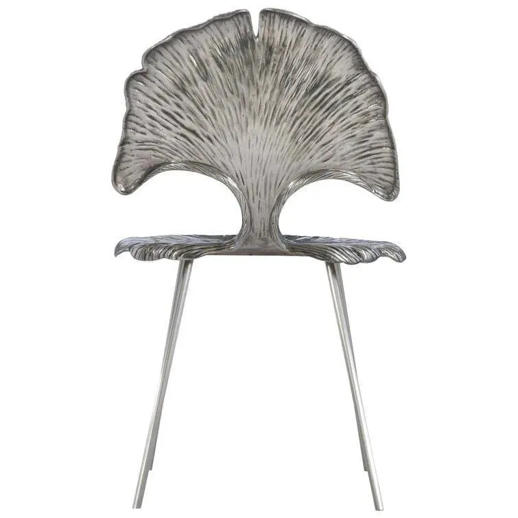 Gingko Leaf Shaped Accent Side Chair
