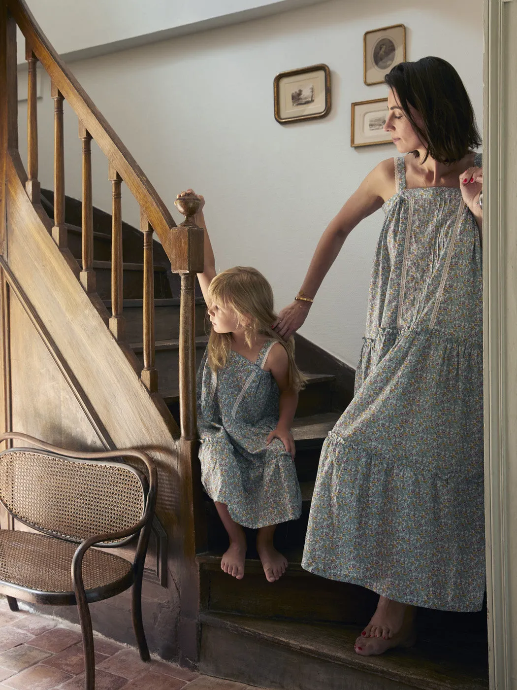 Girls Eugenie Dress - Summer Garden Print
