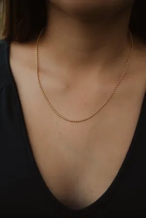 Gold Beaded Necklace