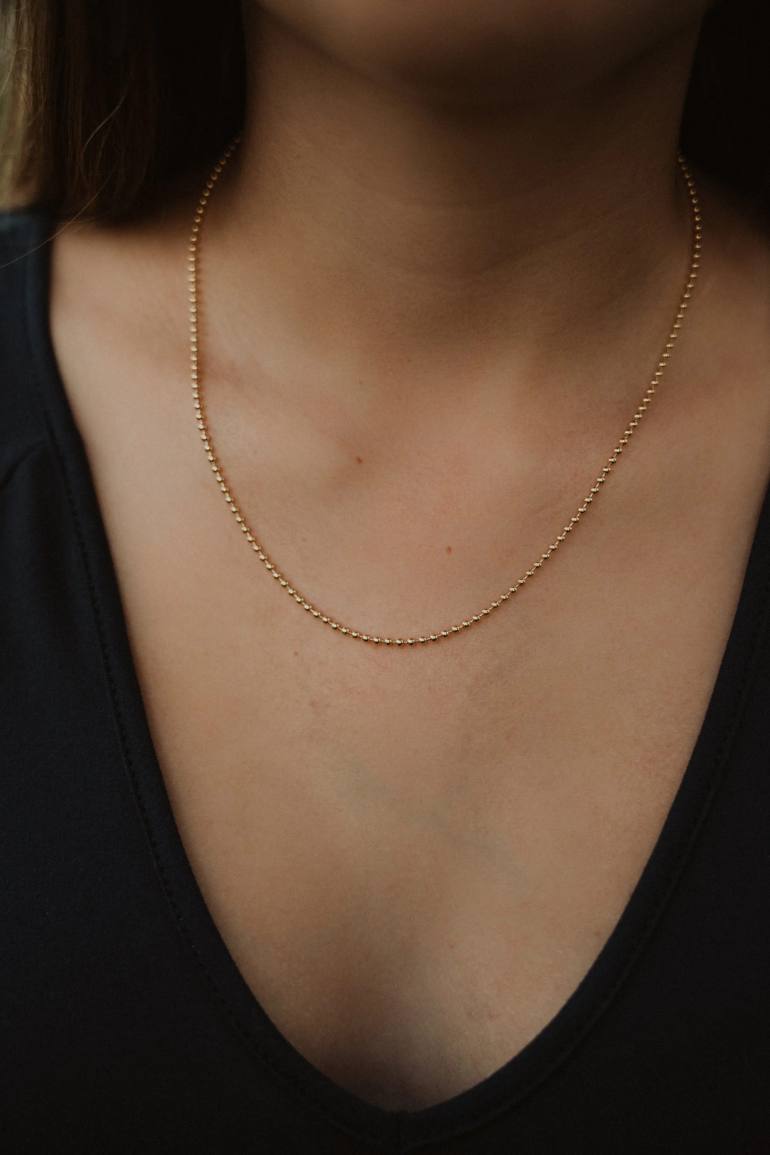 Gold Beaded Necklace