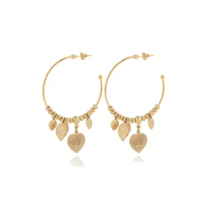 Gold Love Mini Hoop Earrings