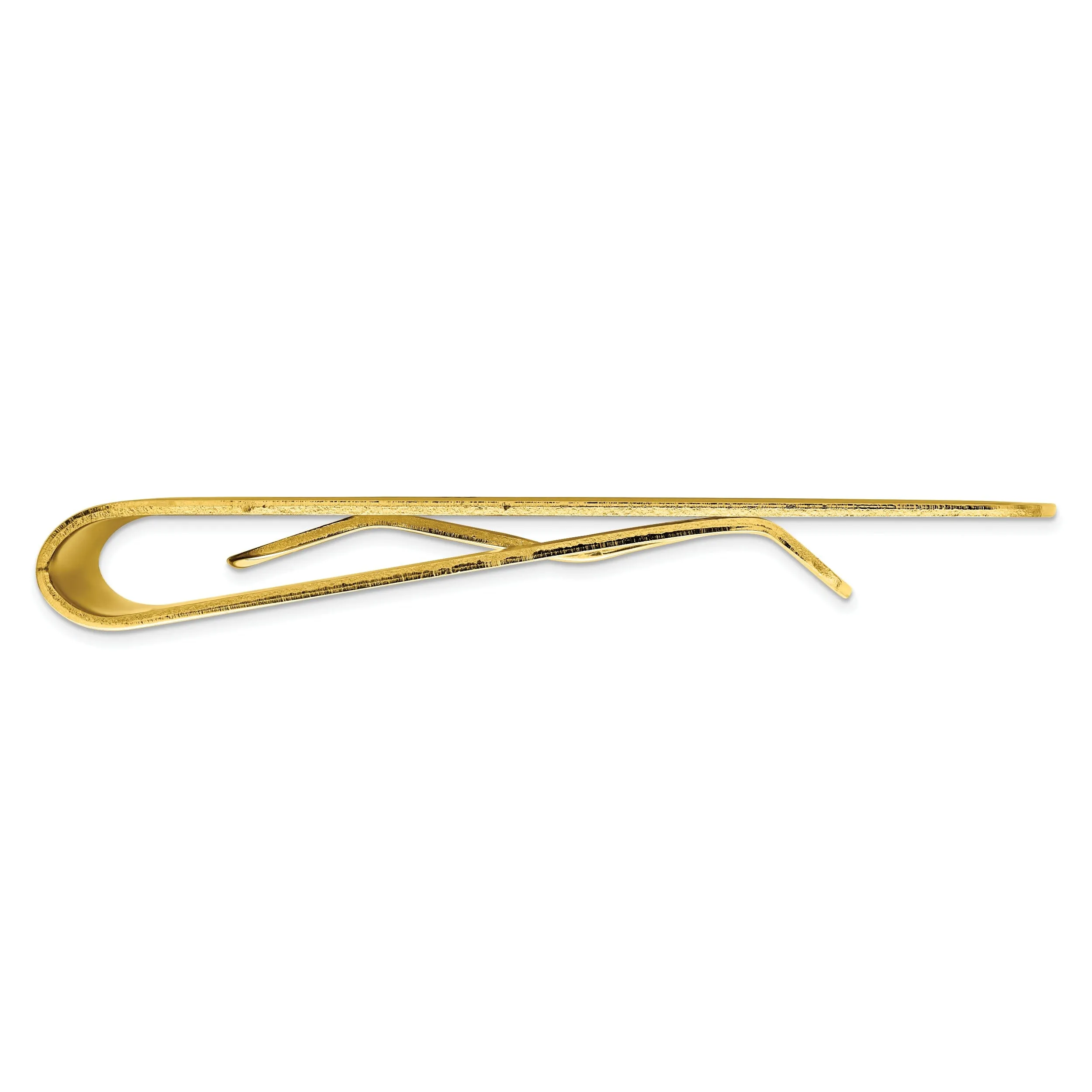 Gold Plated Patterned Border Money Clip