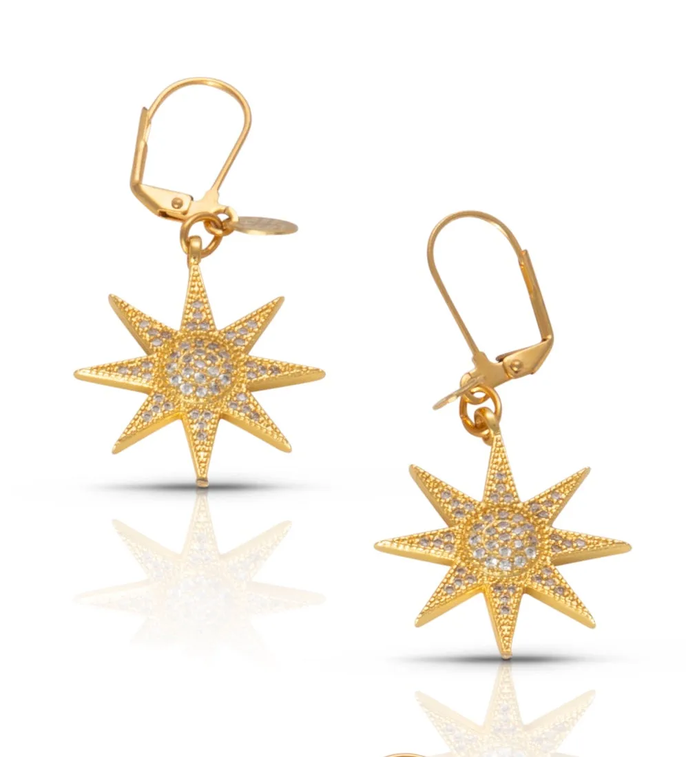 Gold Star Earring