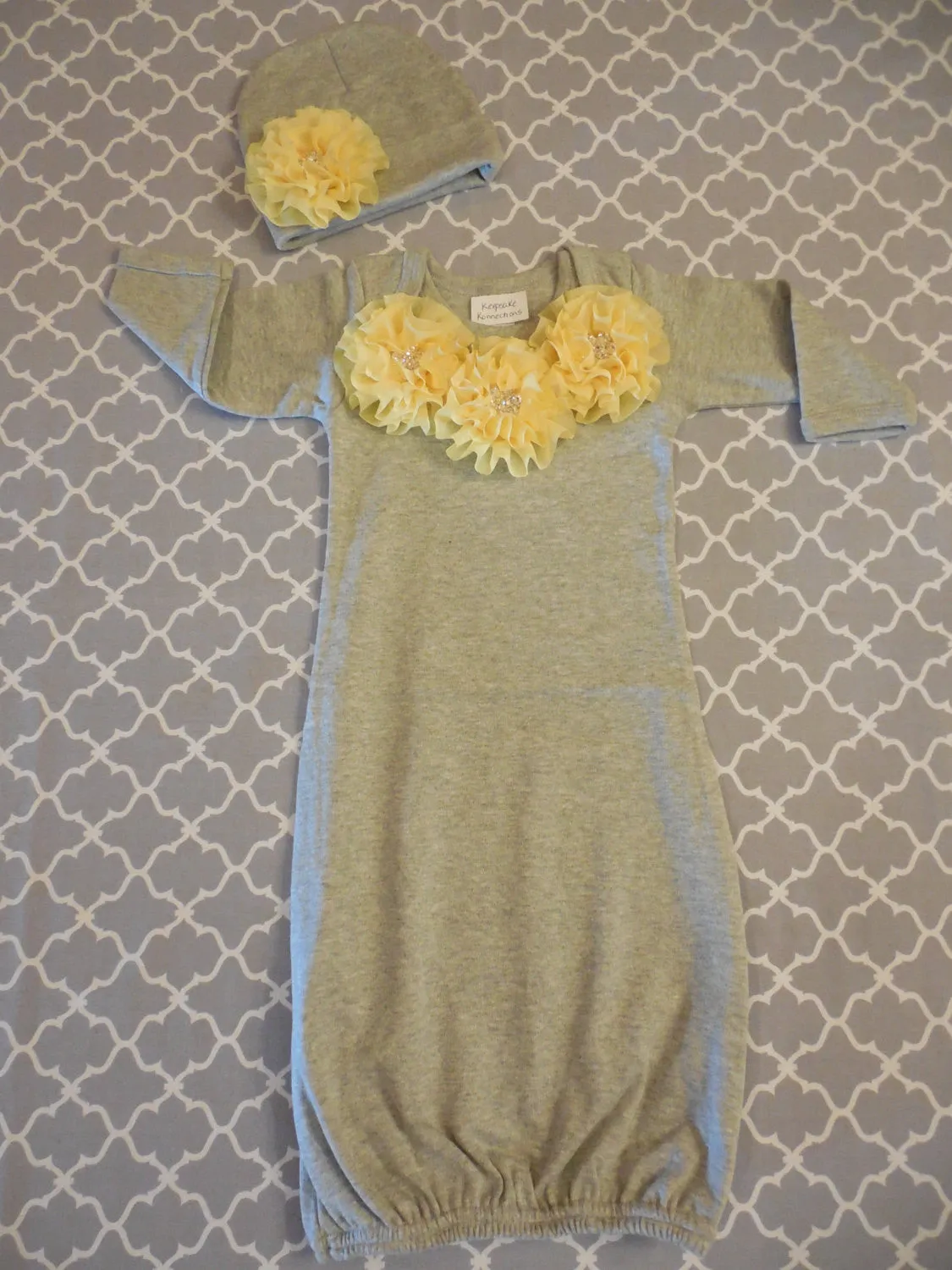 Gray Gown Set