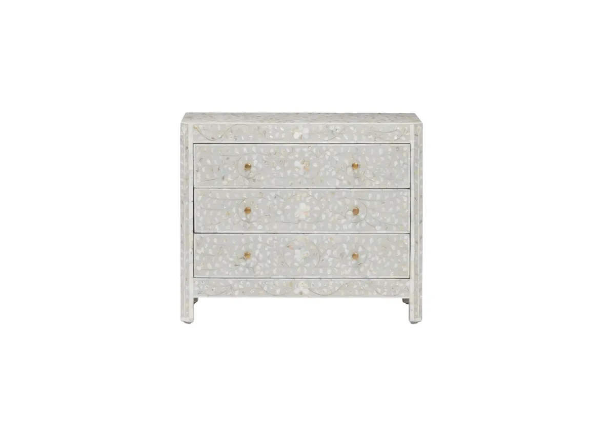 Gray Shell Inlay Dresser