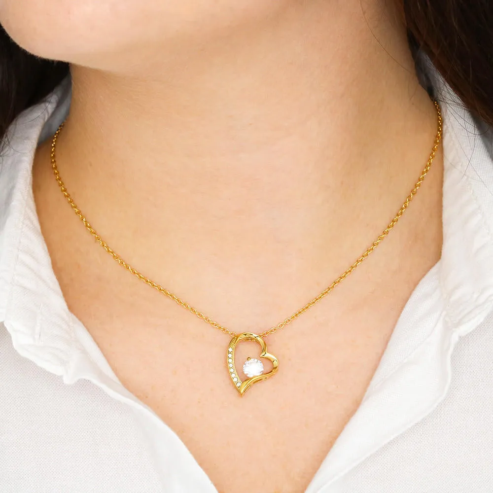 Great Grandma Heart and Cubic Necklace