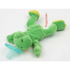 Green Frog WubbaNub Plush Pacifier