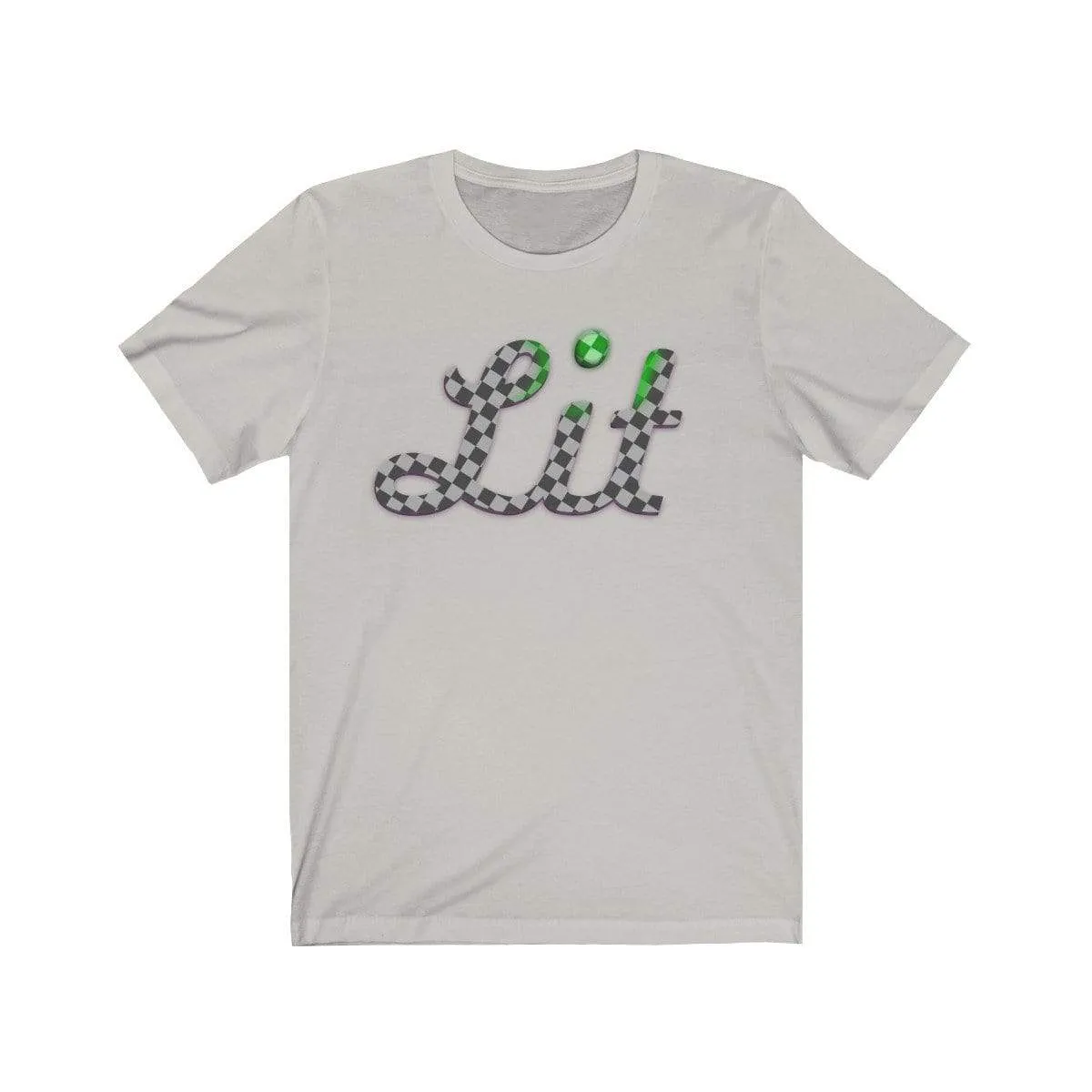 Grey Checkered Lit T-shirt