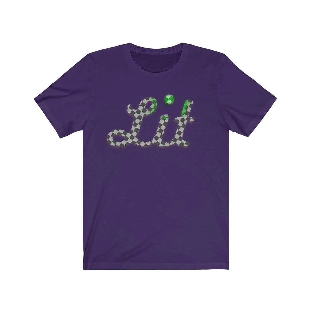 Grey Checkered Lit T-shirt