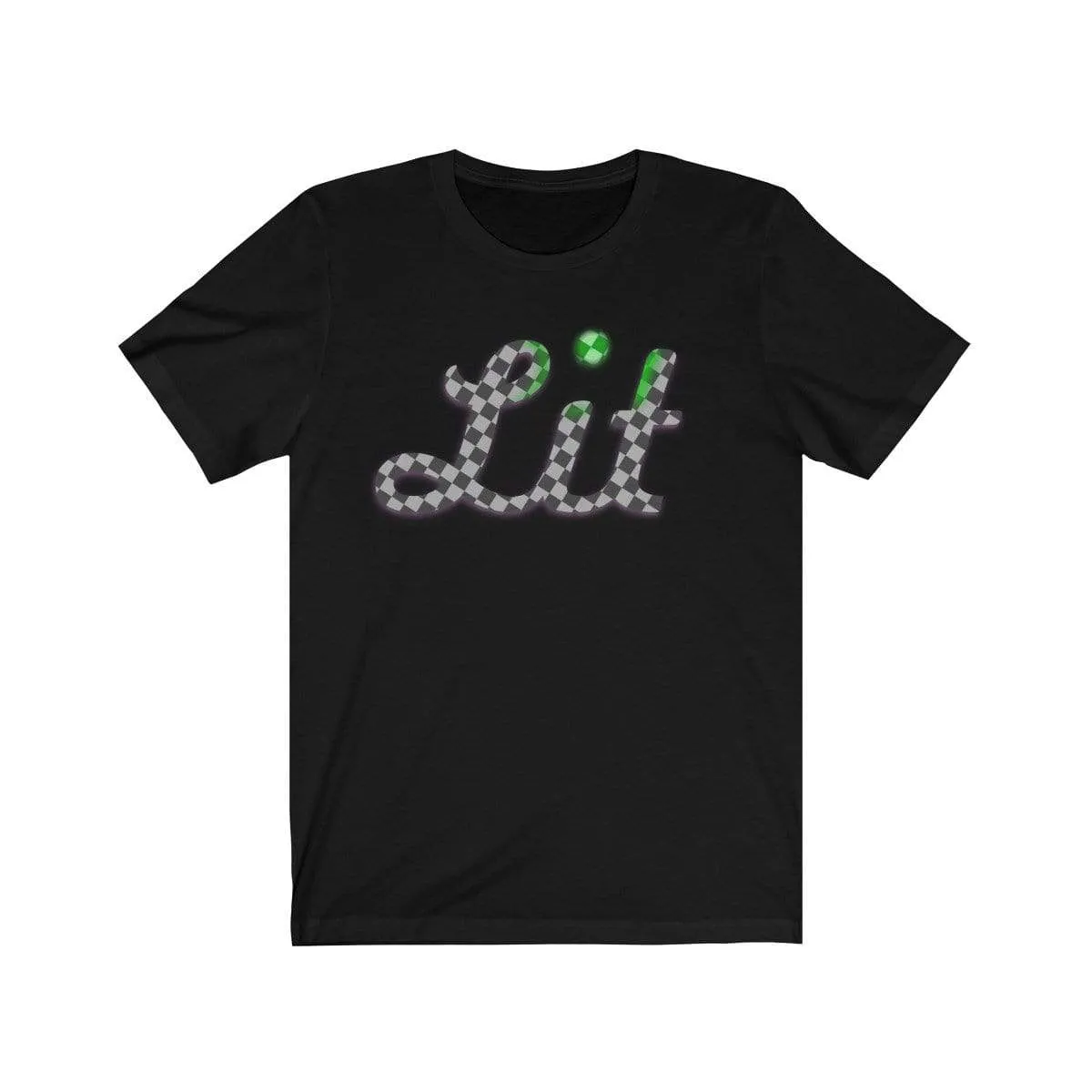 Grey Checkered Lit T-shirt