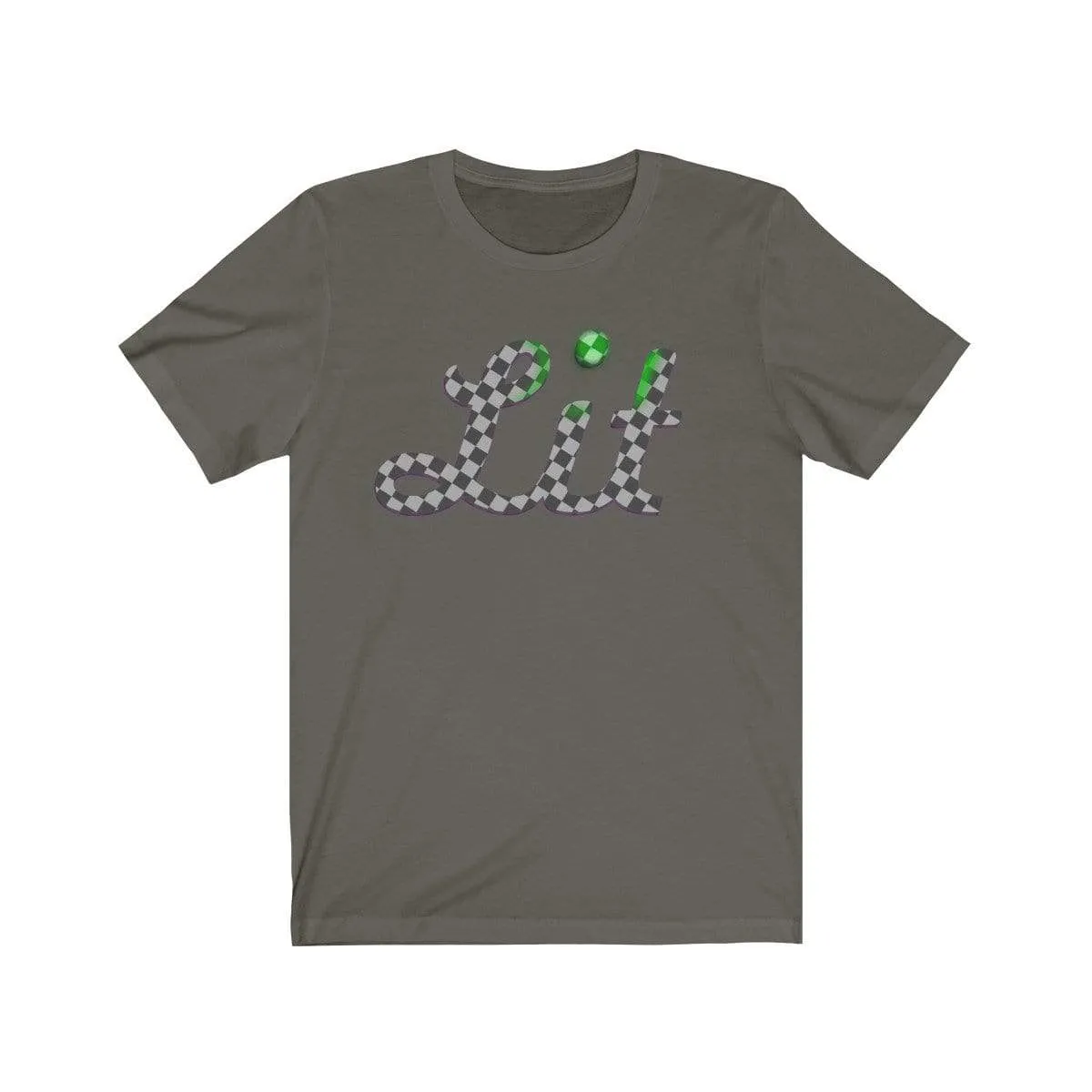 Grey Checkered Lit T-shirt
