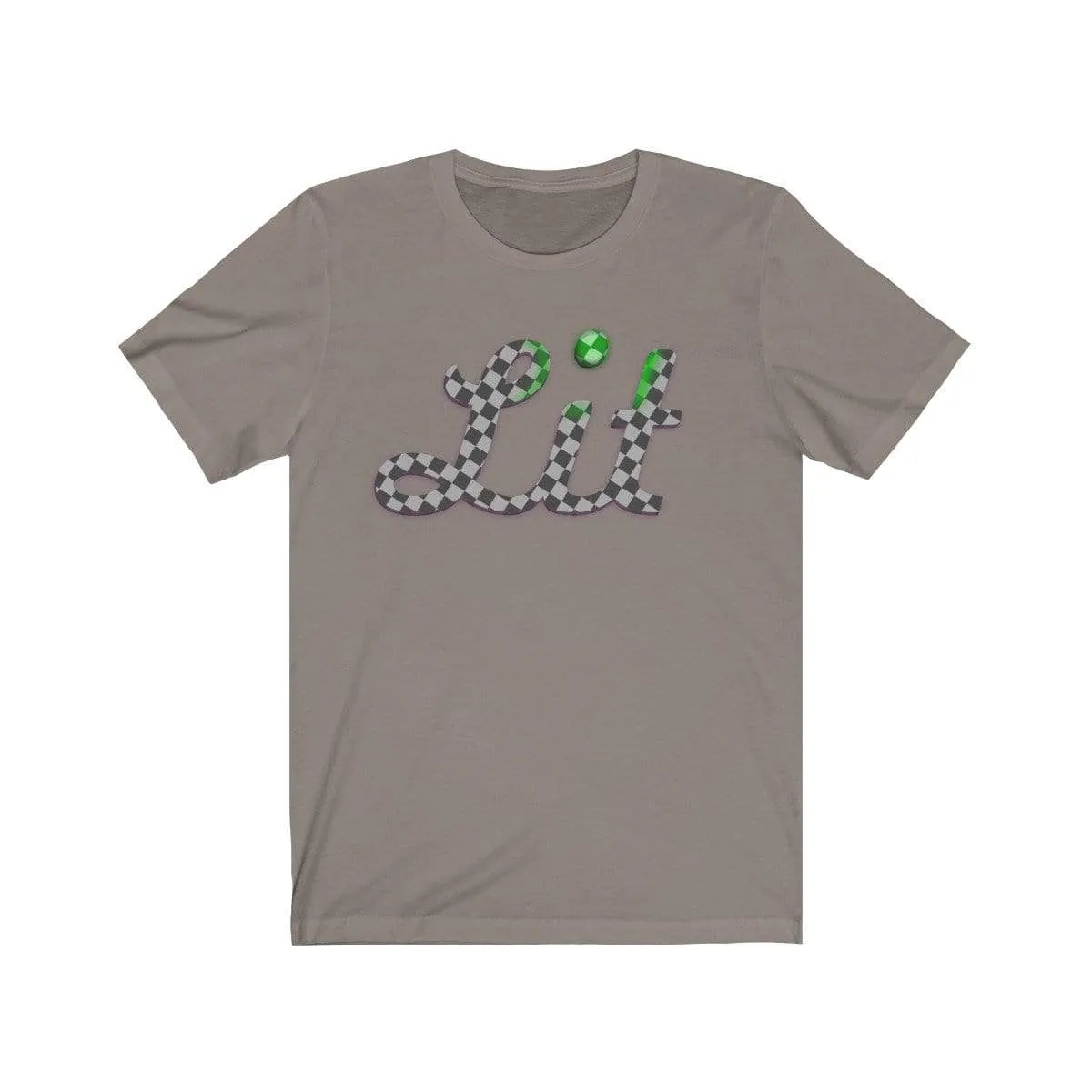 Grey Checkered Lit T-shirt
