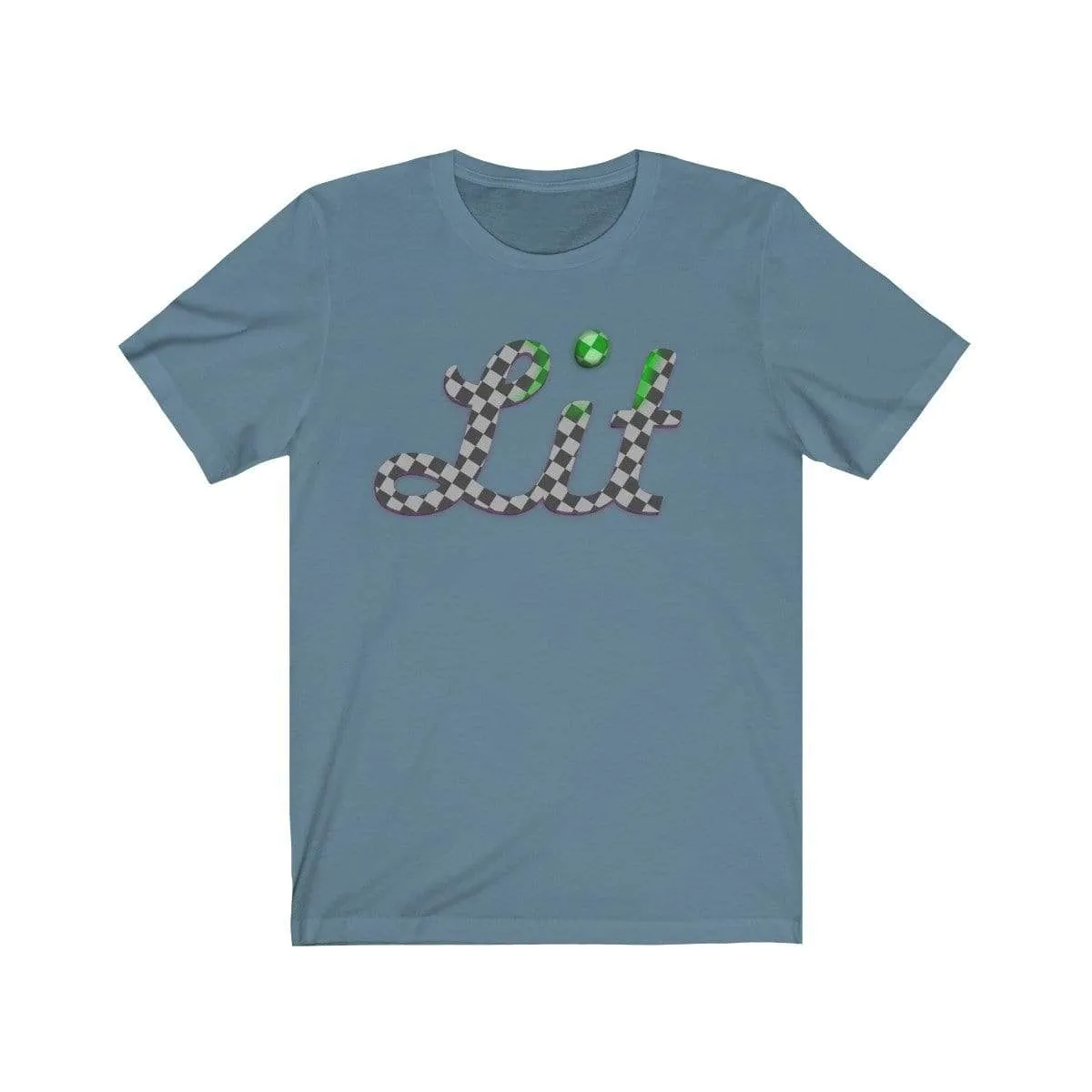 Grey Checkered Lit T-shirt