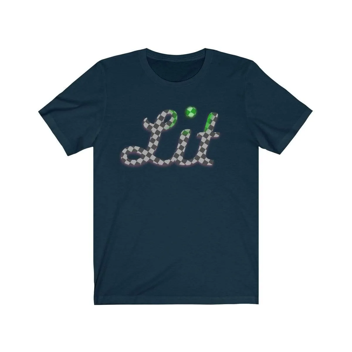 Grey Checkered Lit T-shirt