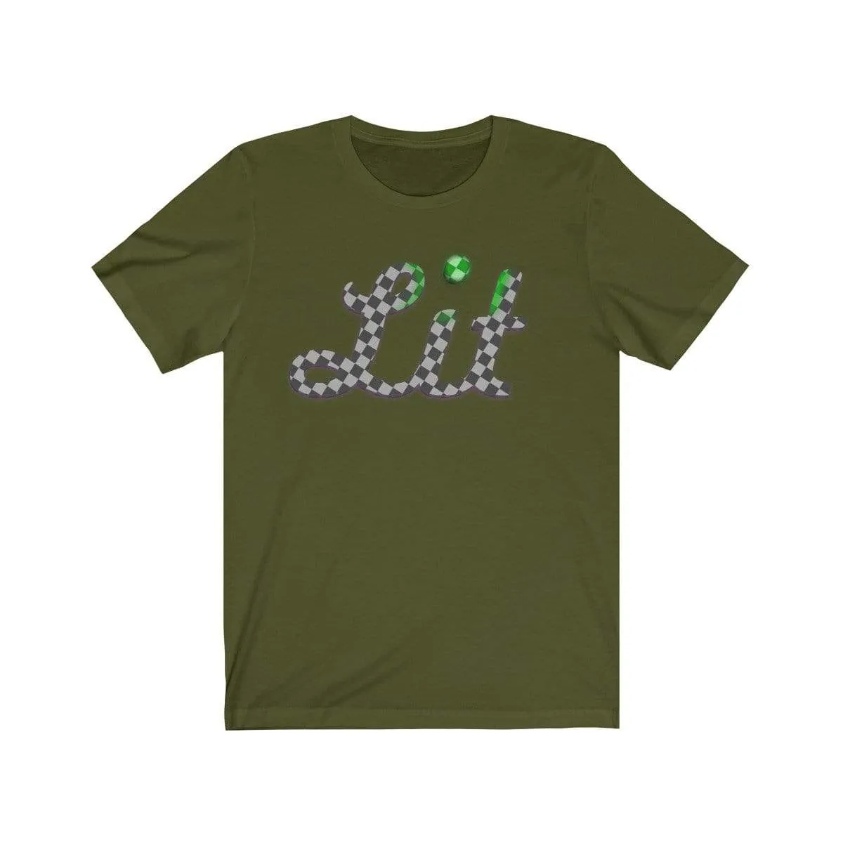 Grey Checkered Lit T-shirt