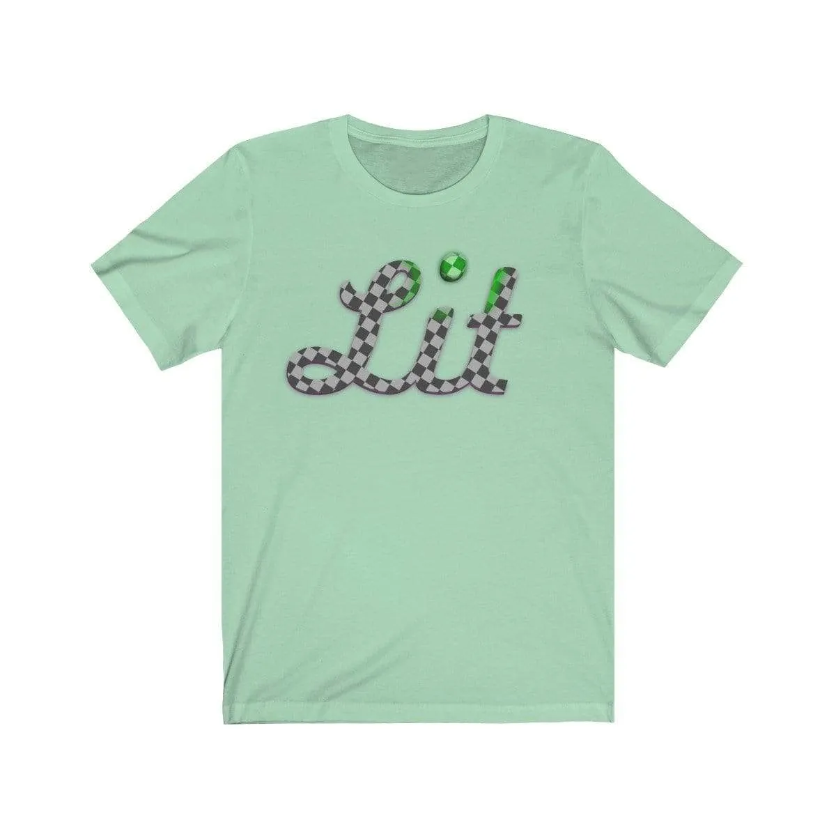 Grey Checkered Lit T-shirt