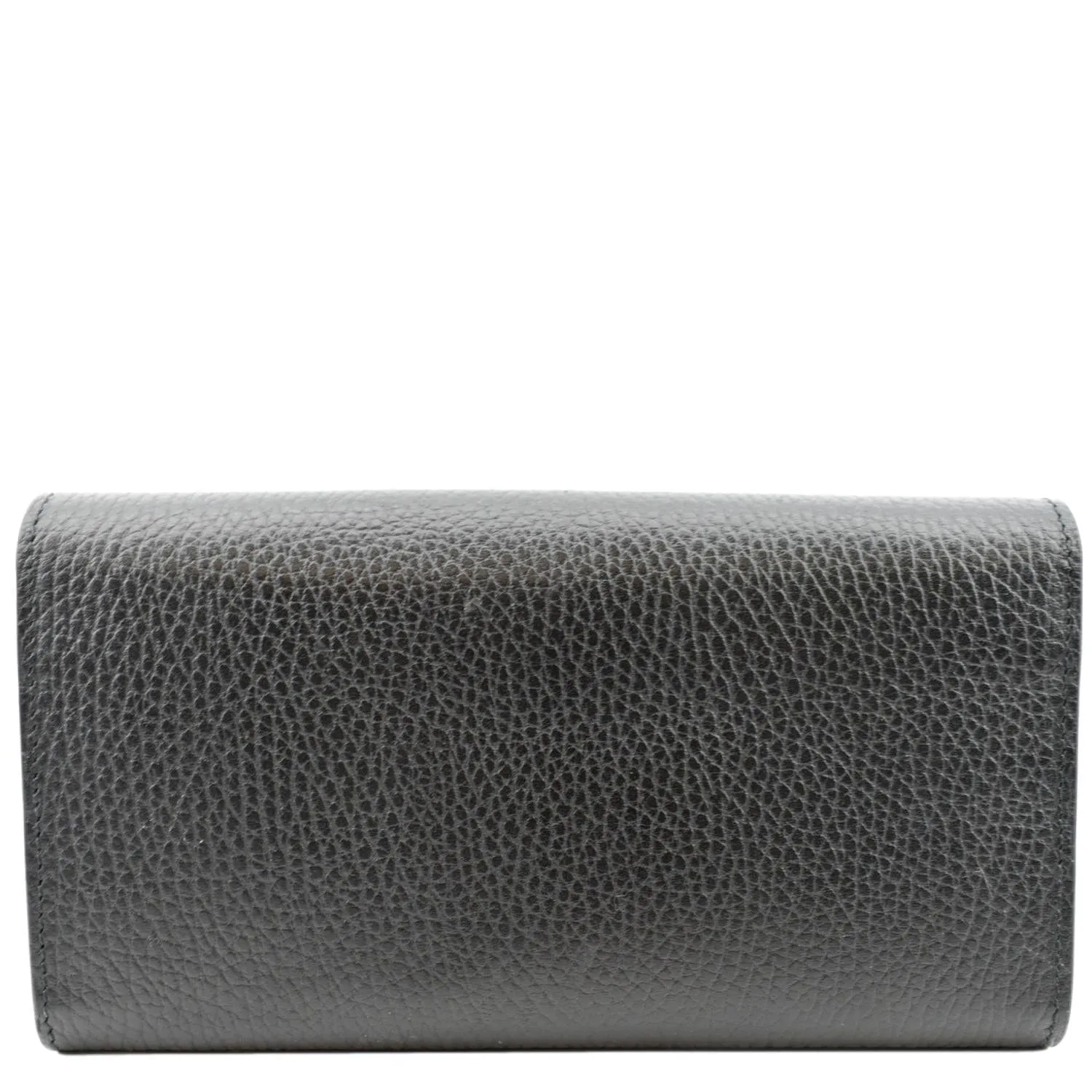 GUCCI GG Interlocking Continental Leather Wallet Black 598166