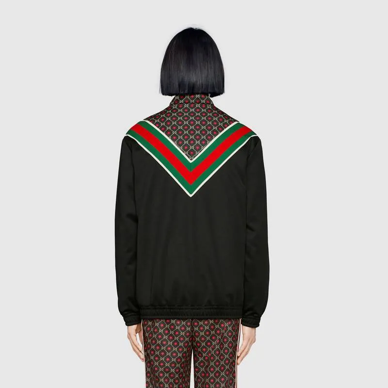 Gucci GG Star Print Track Jacket in Black