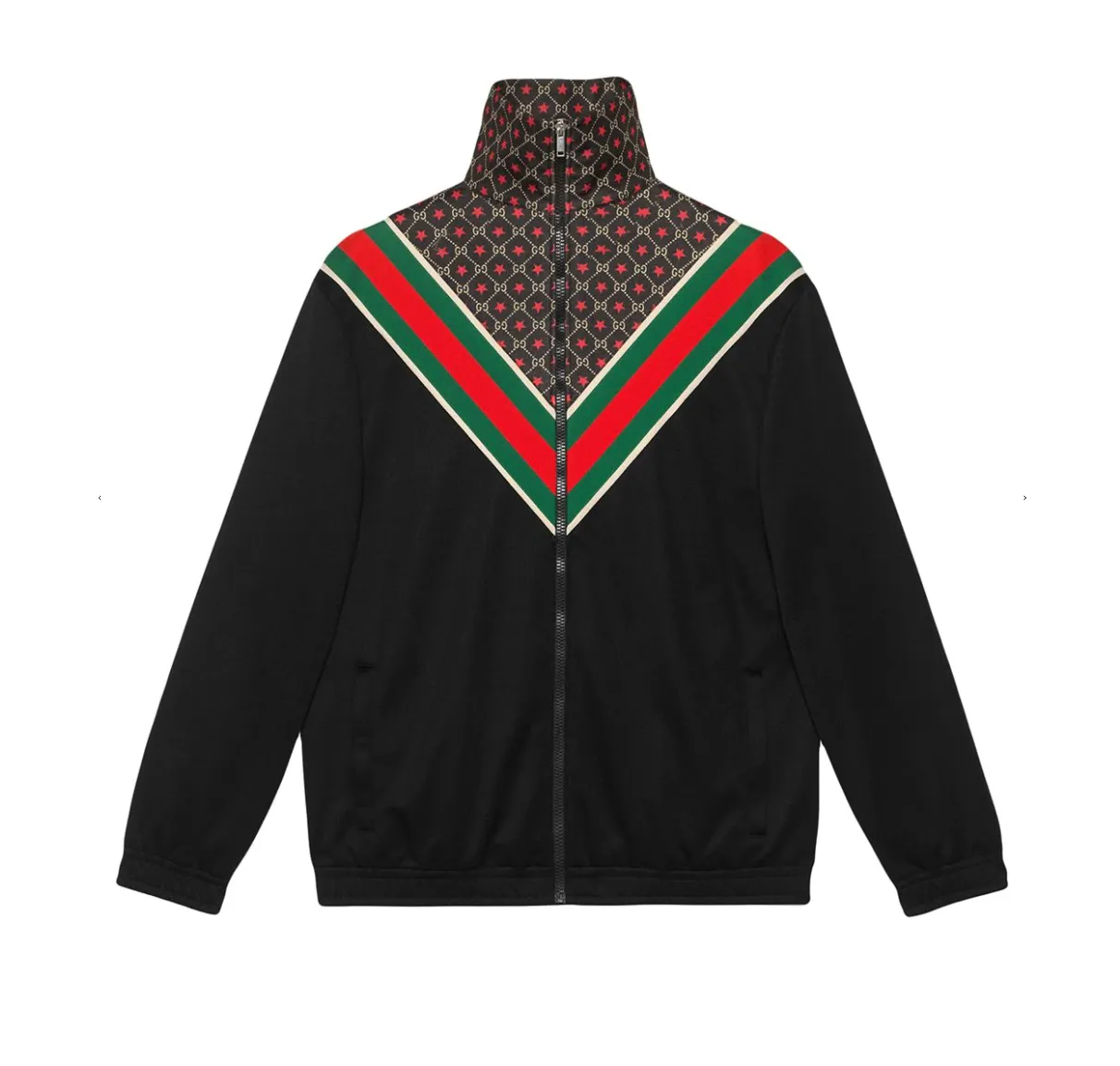 Gucci GG Star Print Track Jacket in Black