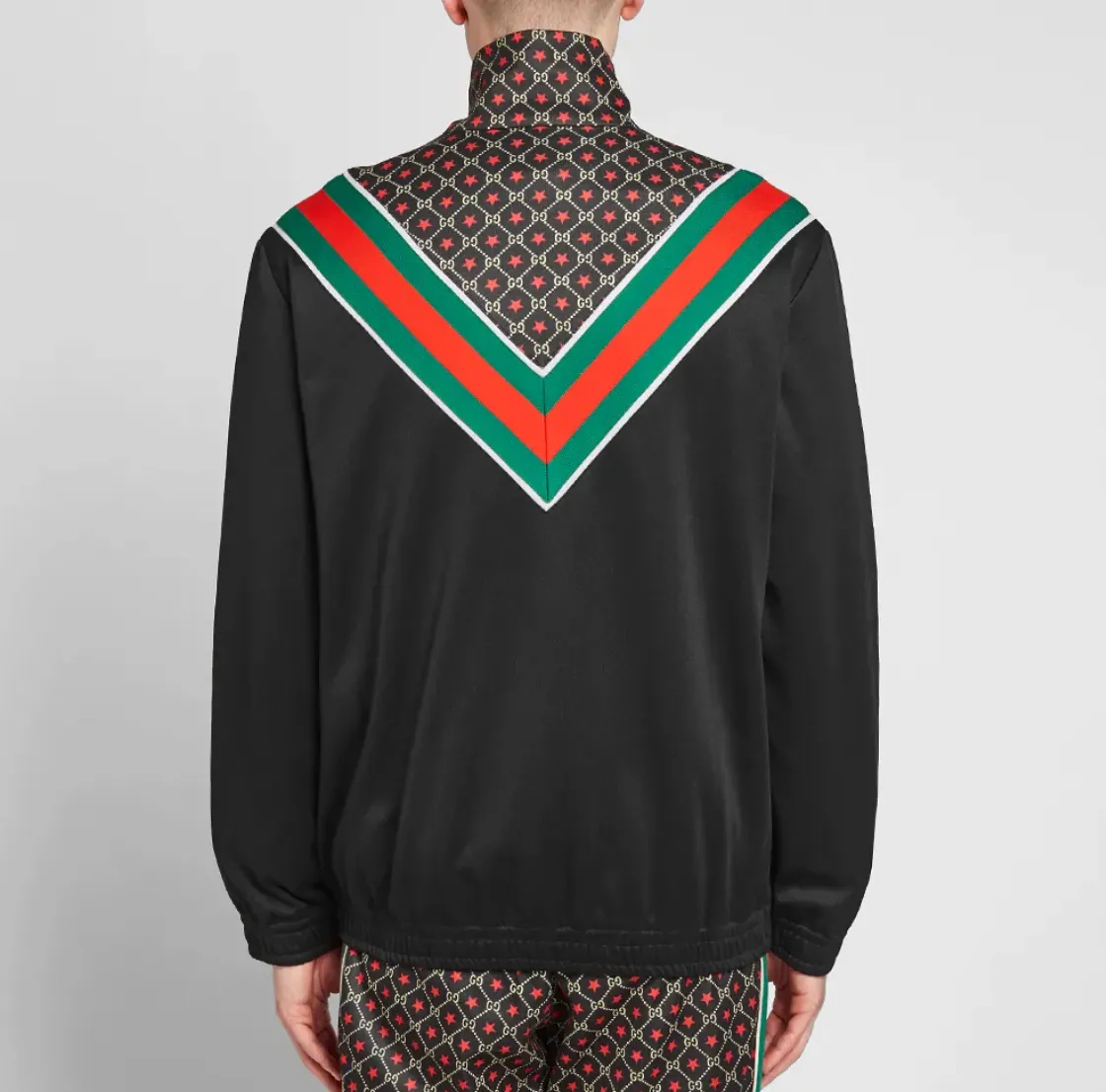 Gucci GG Star Print Track Jacket in Black