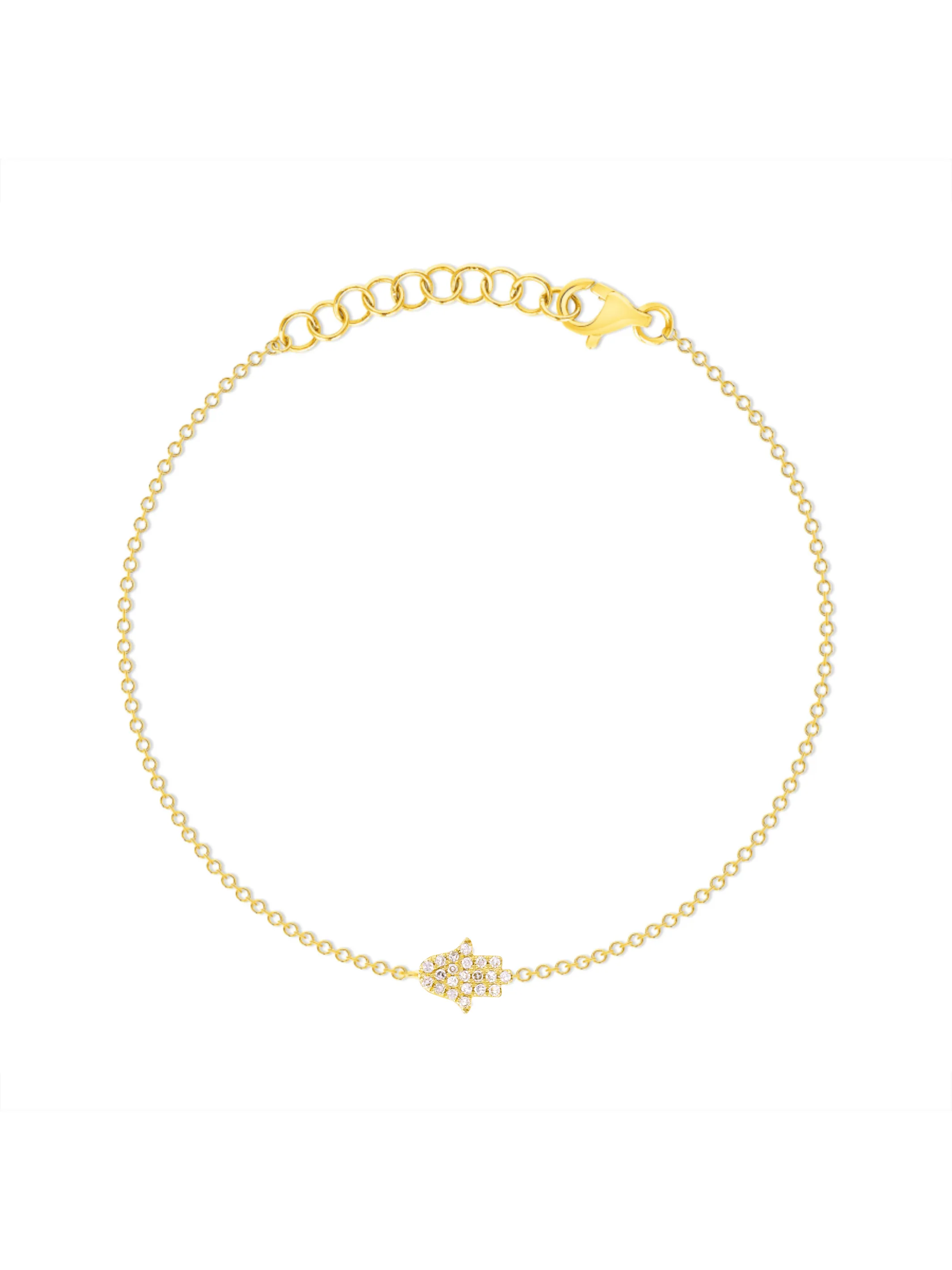 Hamsa Bracelet 14K