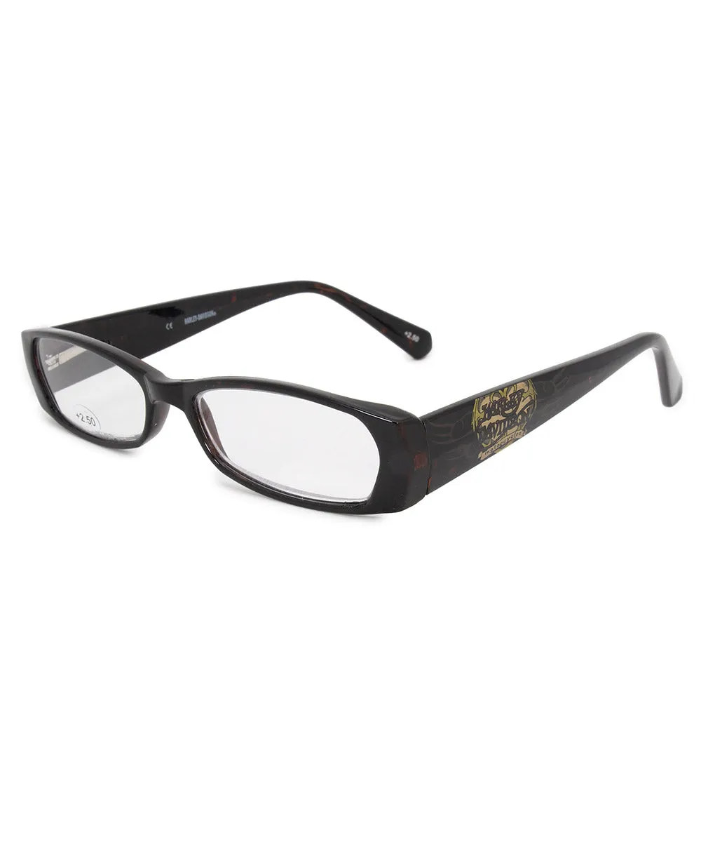 Harley Davidson Rectangular Reading Eyeglasses HD3004 TO 52  2.50