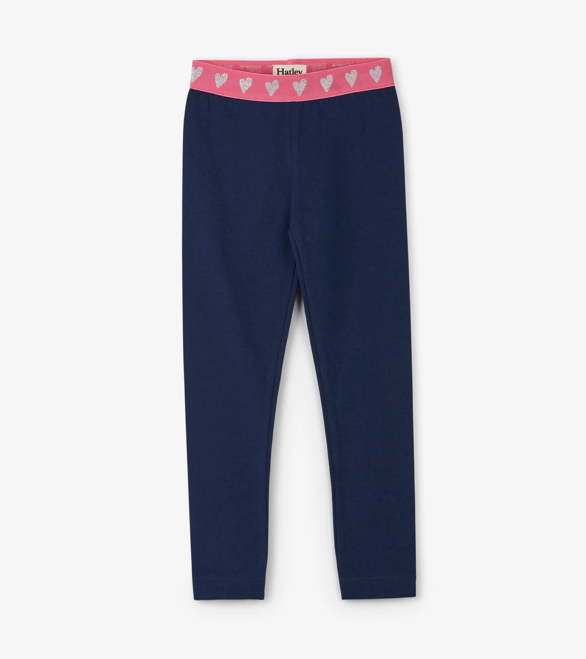 Hatley Hearts Embellished Waist Leggings - Size 2