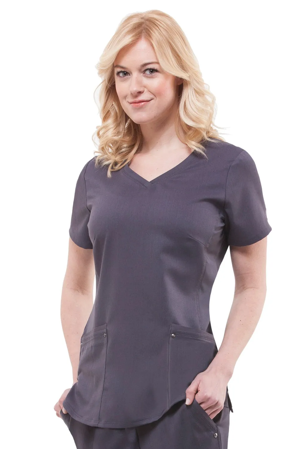 Healing Hands Scrub Top Purple Label Juliet 2245