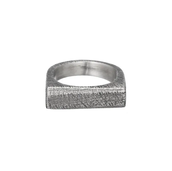 Heavy Angled Bar Ring