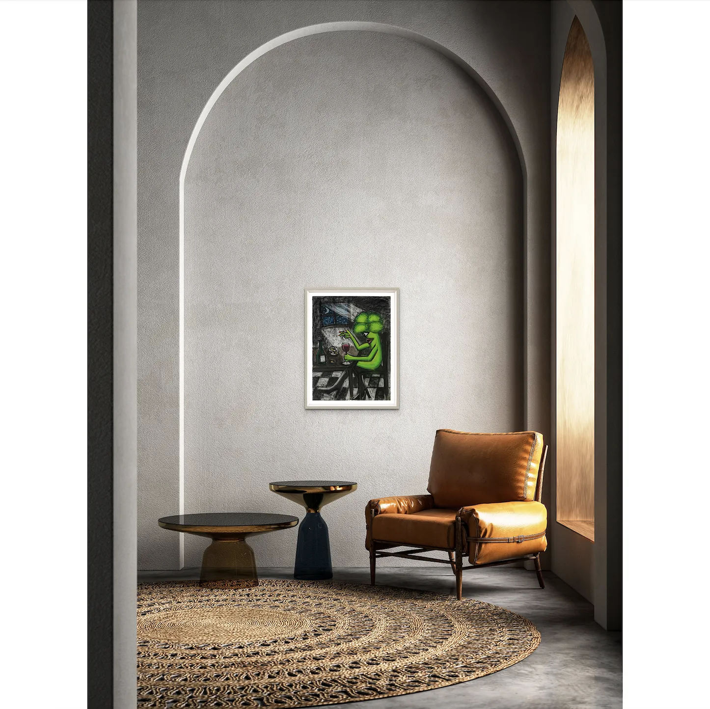 Hein Koh, Drinking and Smoking Alone, 2021; Limited Edition Print