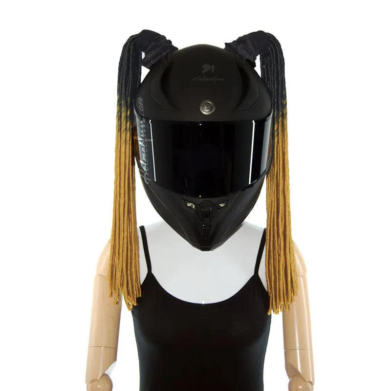 Helmet Pigtails Soft Dreadlocks