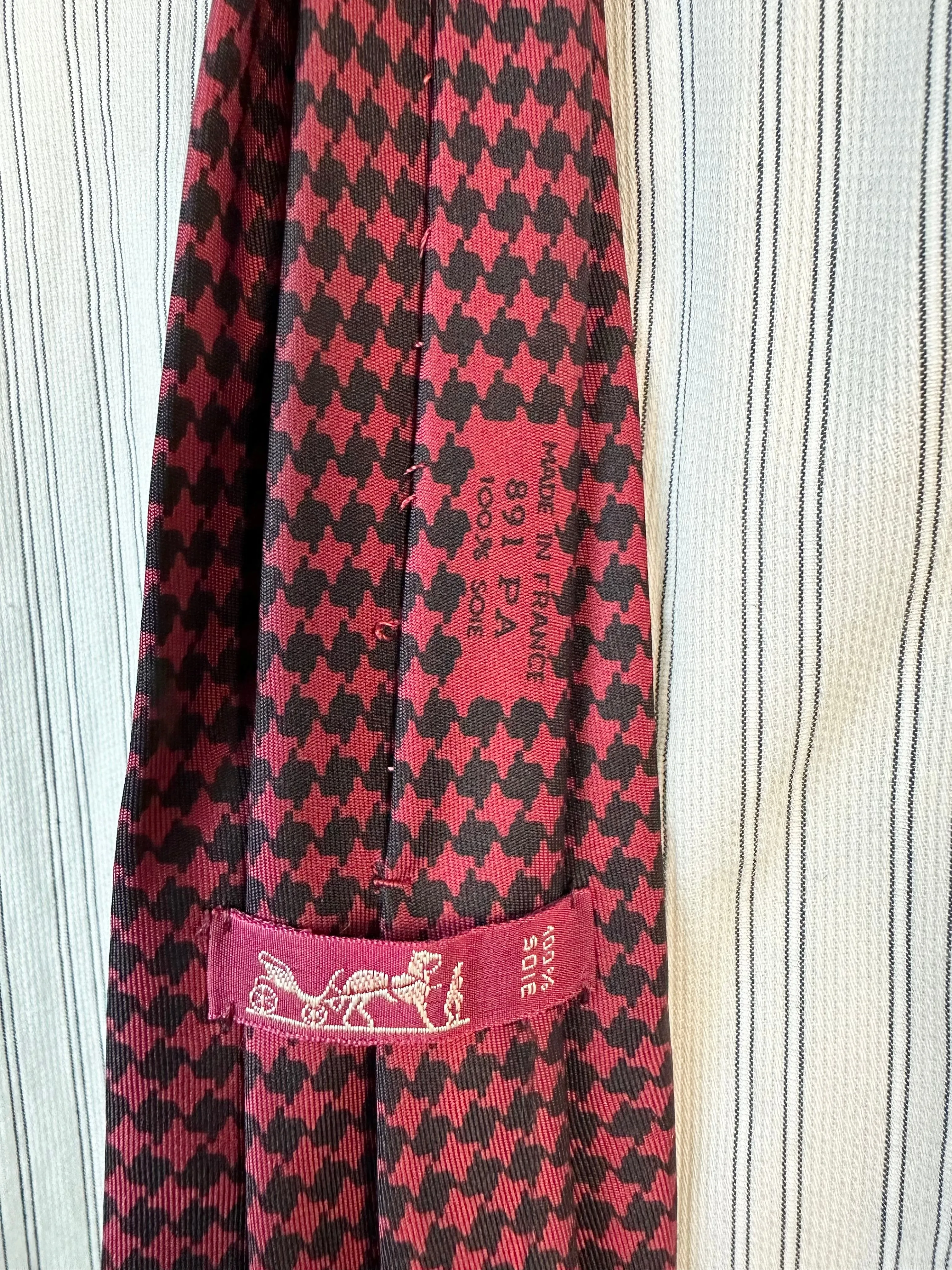 Hermes 100% Silk Vintage Tie
