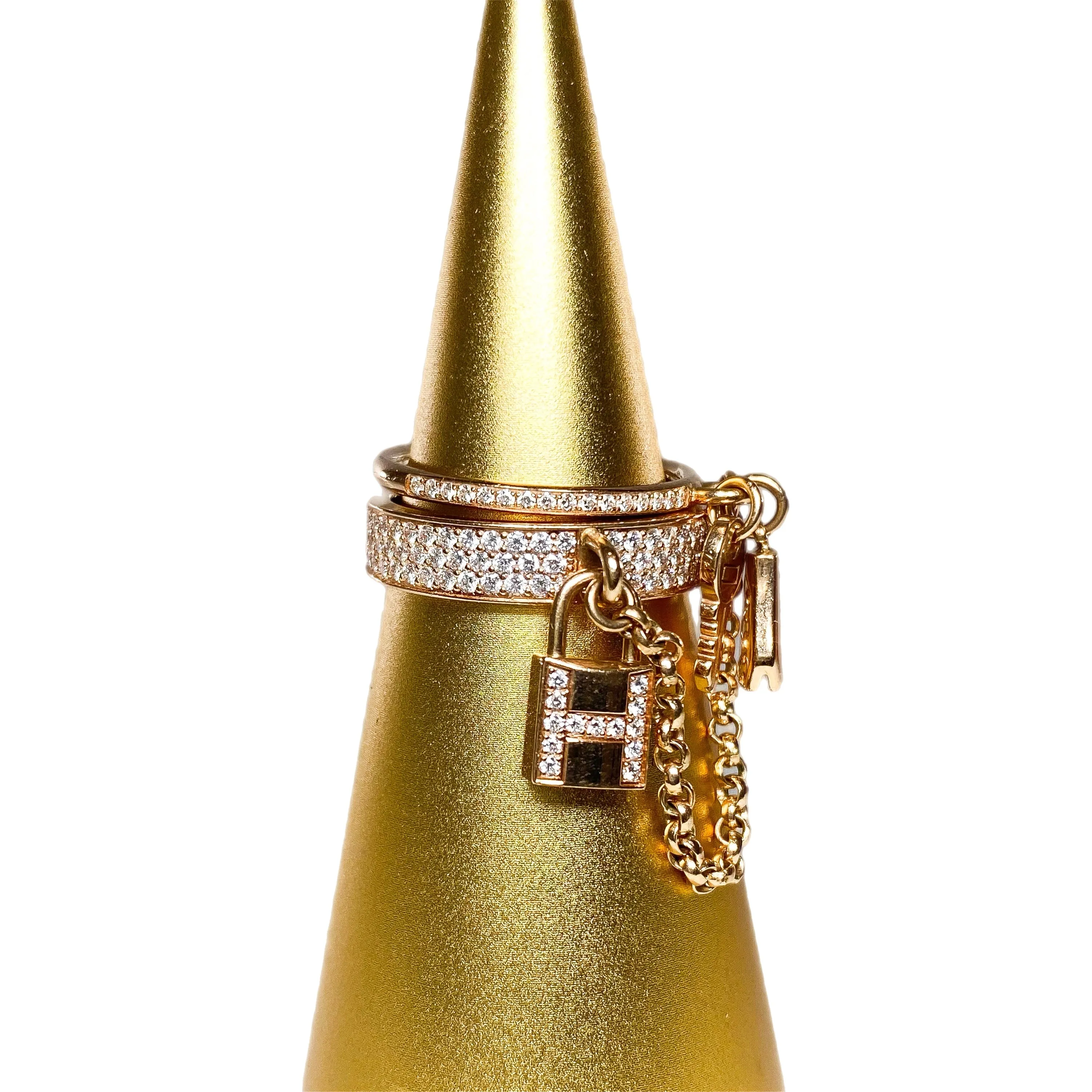 Hermes Kelly Cadenas Double Ring