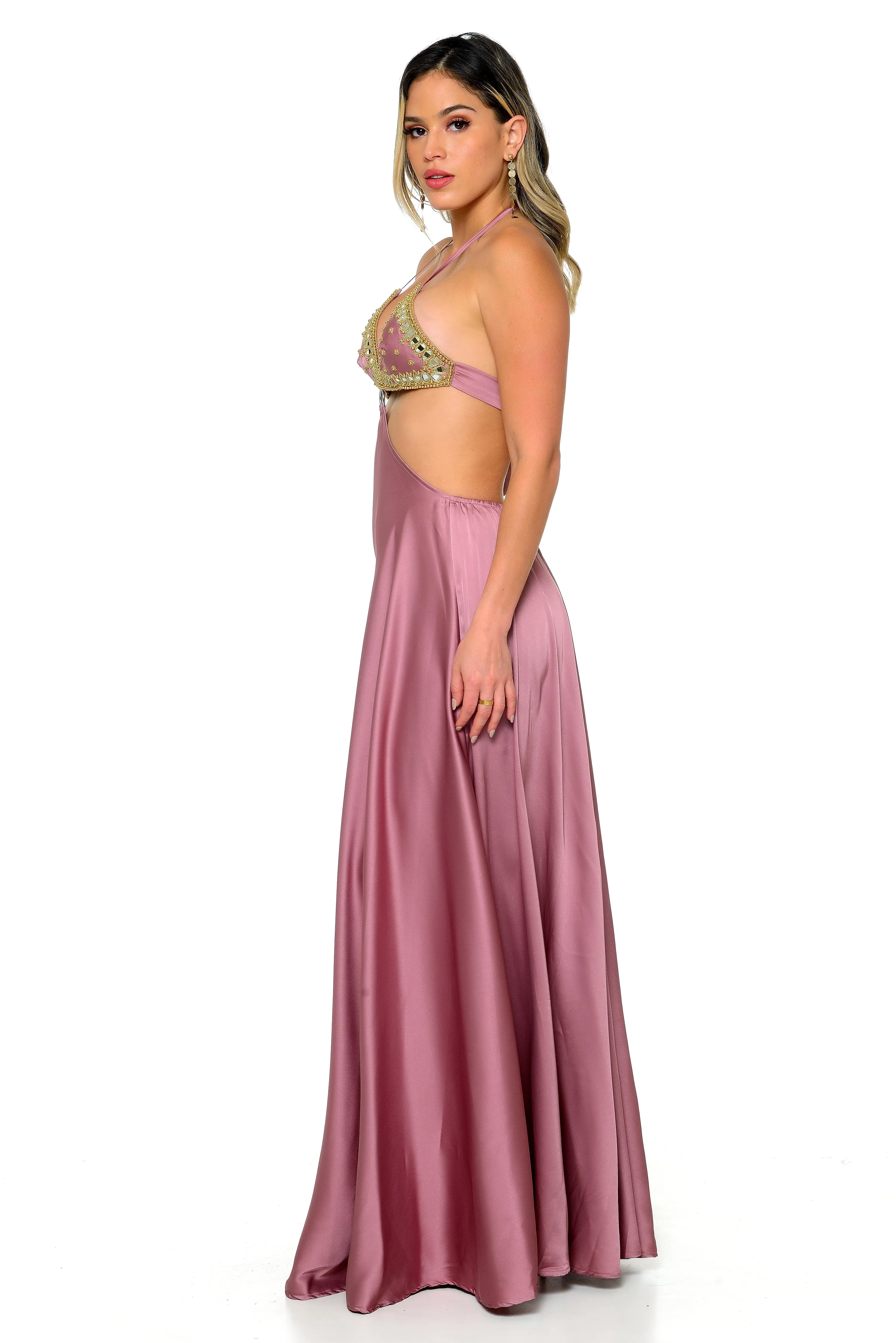 Heslyn Halter Maxi Dress
