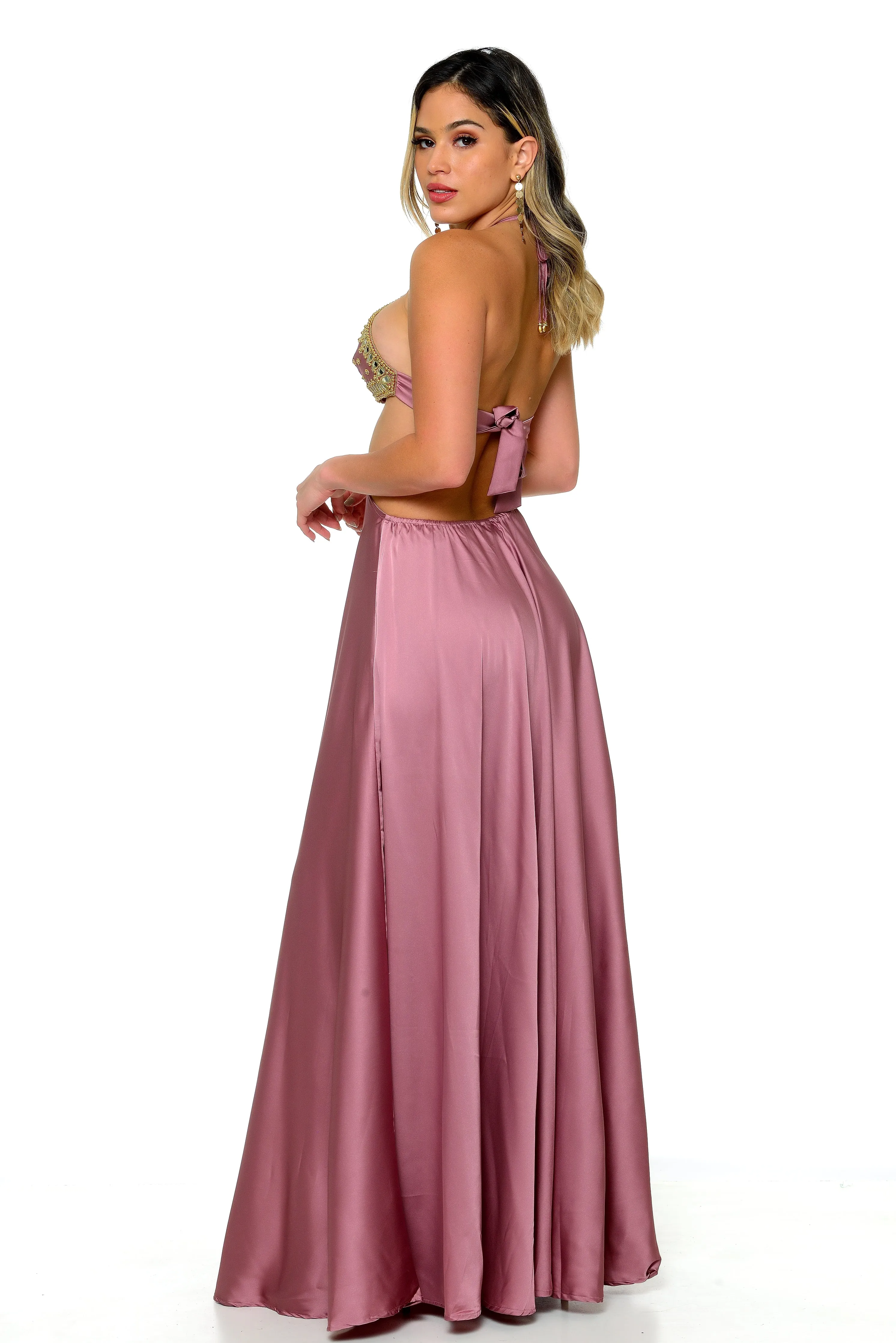 Heslyn Halter Maxi Dress